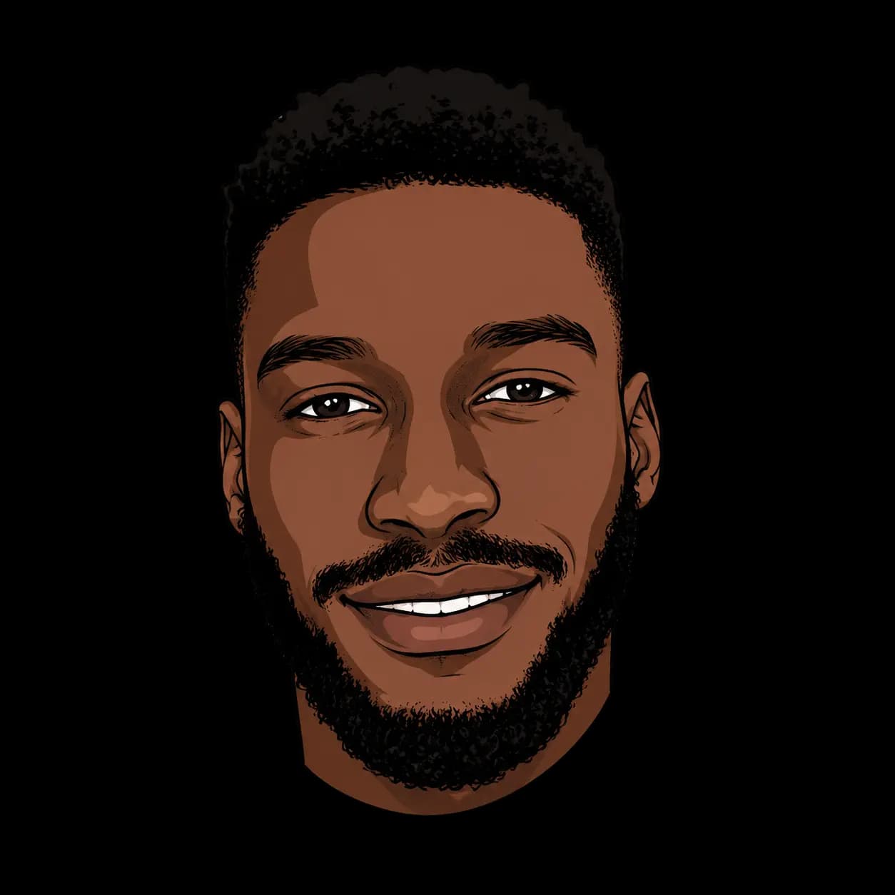 Michael, smiling